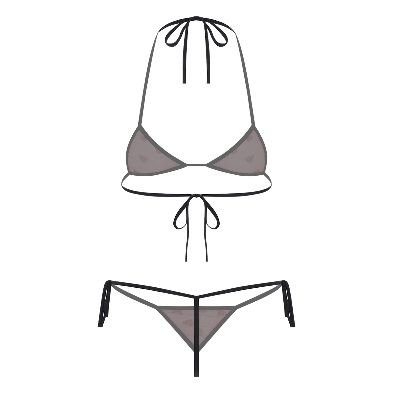 Womens Micro Mini Bikini Linge - Sheer Bra Lace recensione e prezzo
