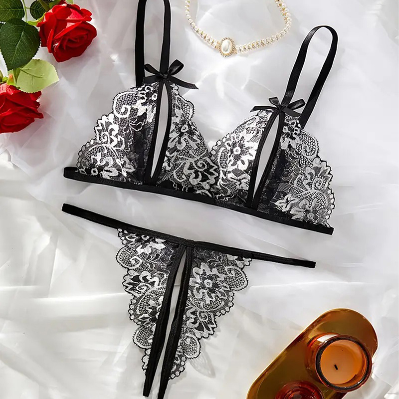 Black Hot Crotchless Sexy Wome - Sheer Bra Lace recensione e prezzo