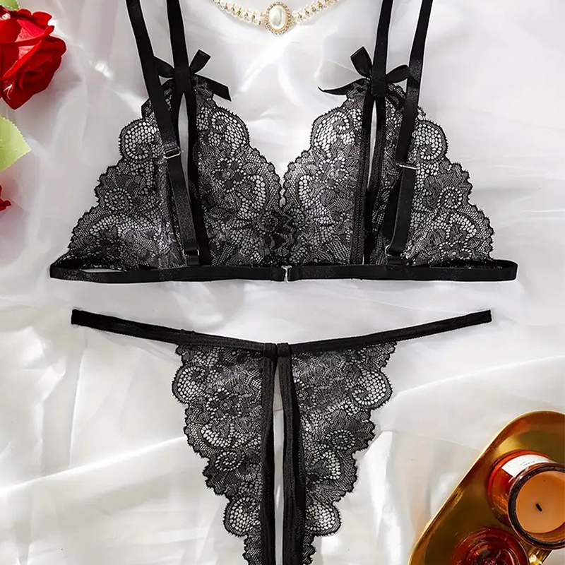 Black Hot Crotchless Sexy Wome - Sheer Bra Lace recensione e prezzo