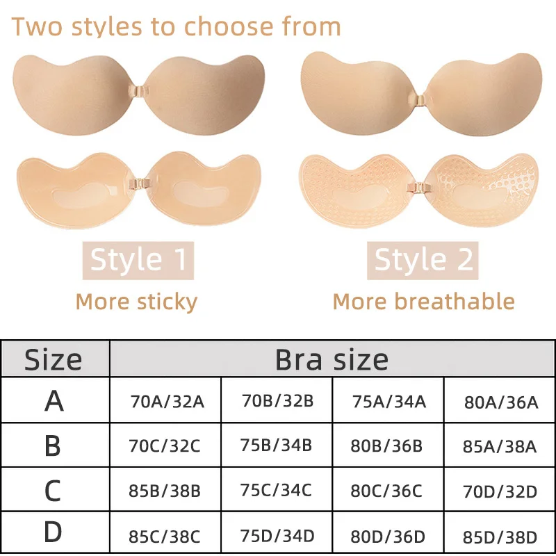 Sexy Women's bra Invisible Pus - Strapless Bra Adhesive recensione e prezzo