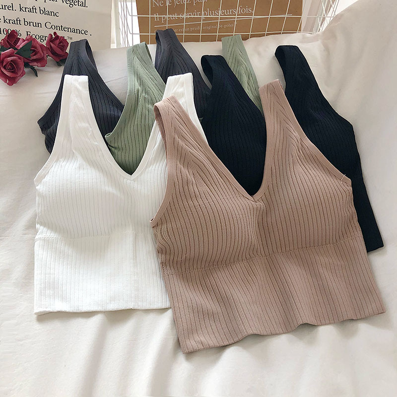 Women's Tank Crop Tops Female  - T Shirt Bra Seamless recensione e prezzo