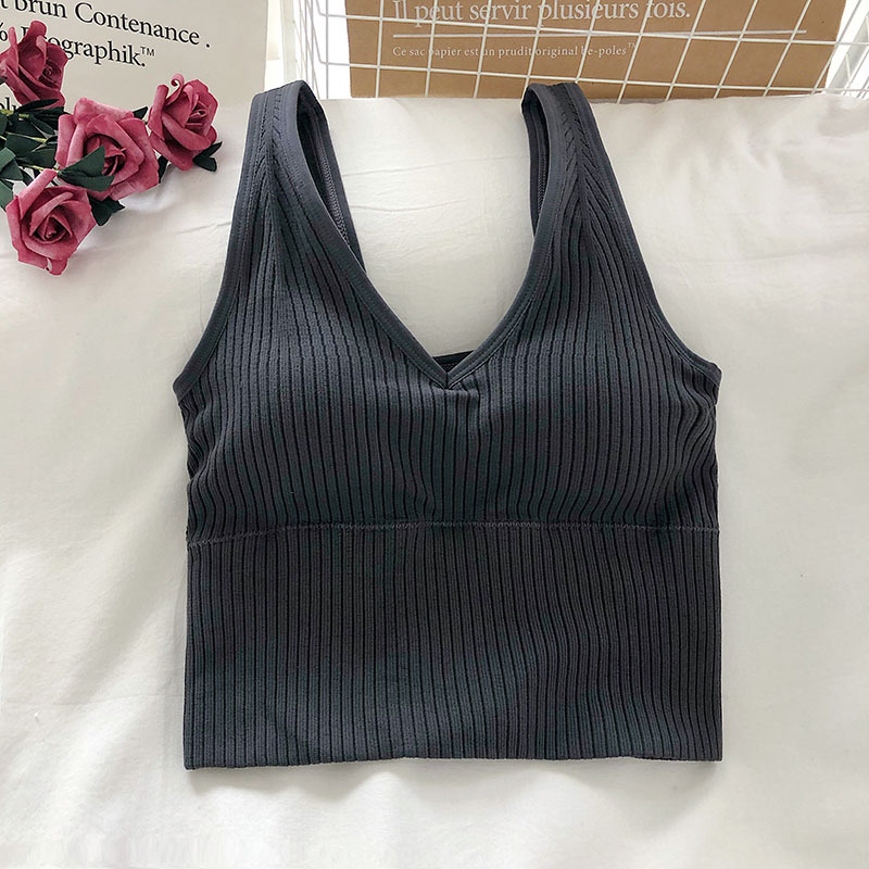 Women's Tank Crop Tops Female  - T Shirt Bra Seamless recensione e prezzo