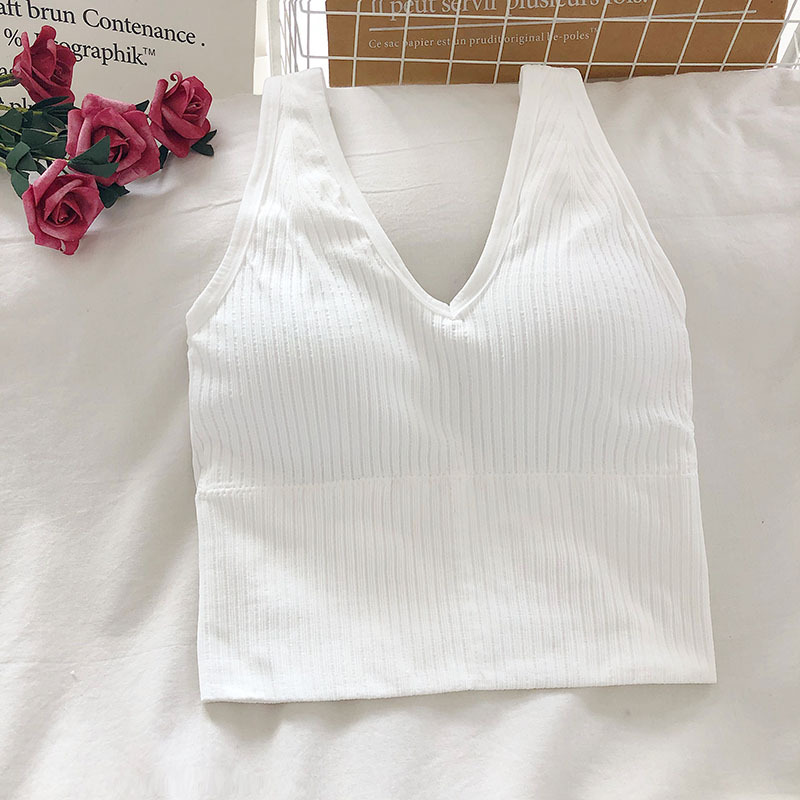 Women's Tank Crop Tops Female  - T Shirt Bra Seamless recensione e prezzo