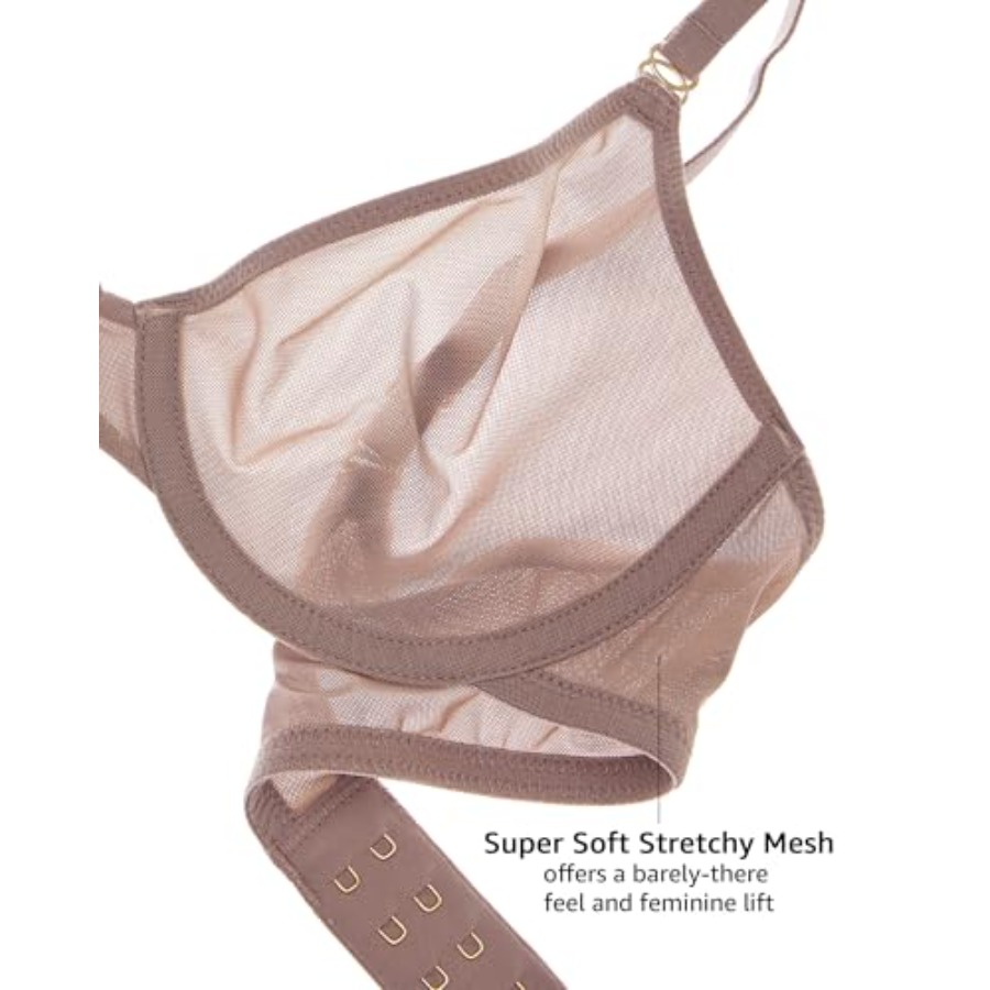 Women's Cosnufy Sheer Balconet - Demi Bra Balconette recensione e prezzo