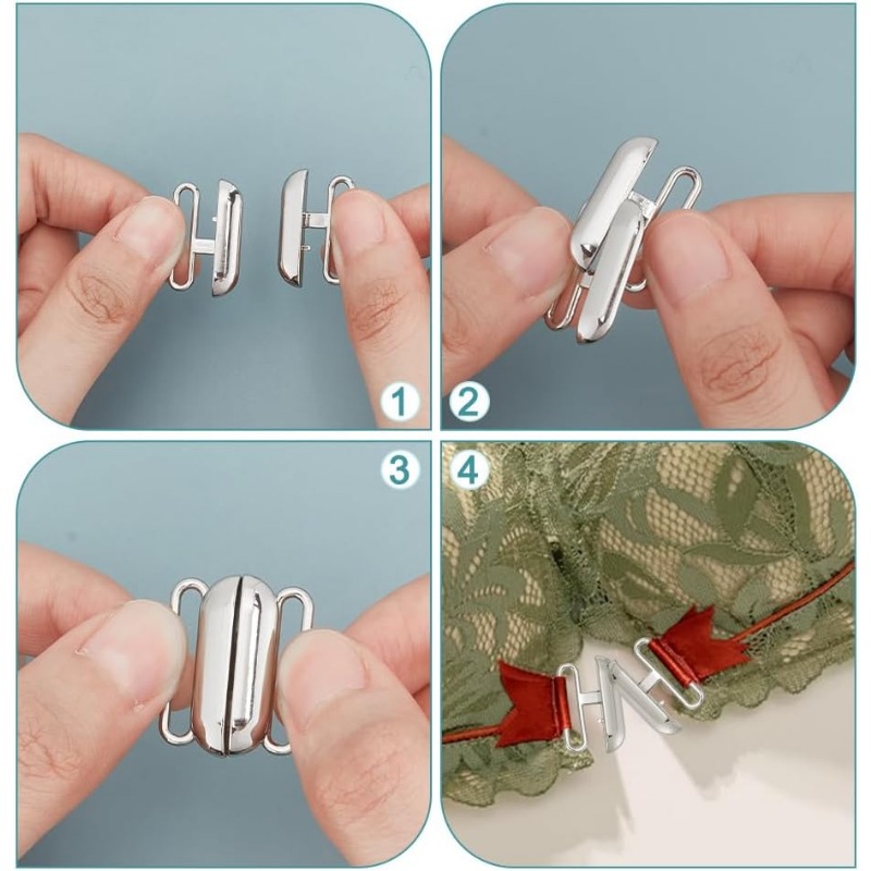 12 Sets 3 Colors Front Closing - Nursing Bra Clip recensione e prezzo