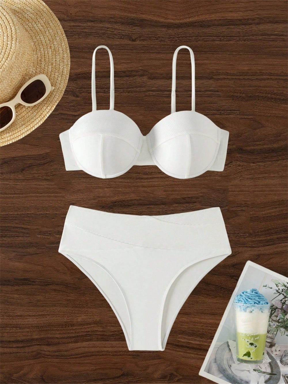 White Sling Bikini Bra Back La - Underwire Bra Padded recensione e prezzo