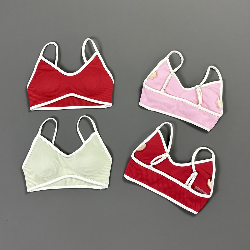 Women Contrastline Yoga Bra V  - Sports Bra Racerback recensione e prezzo