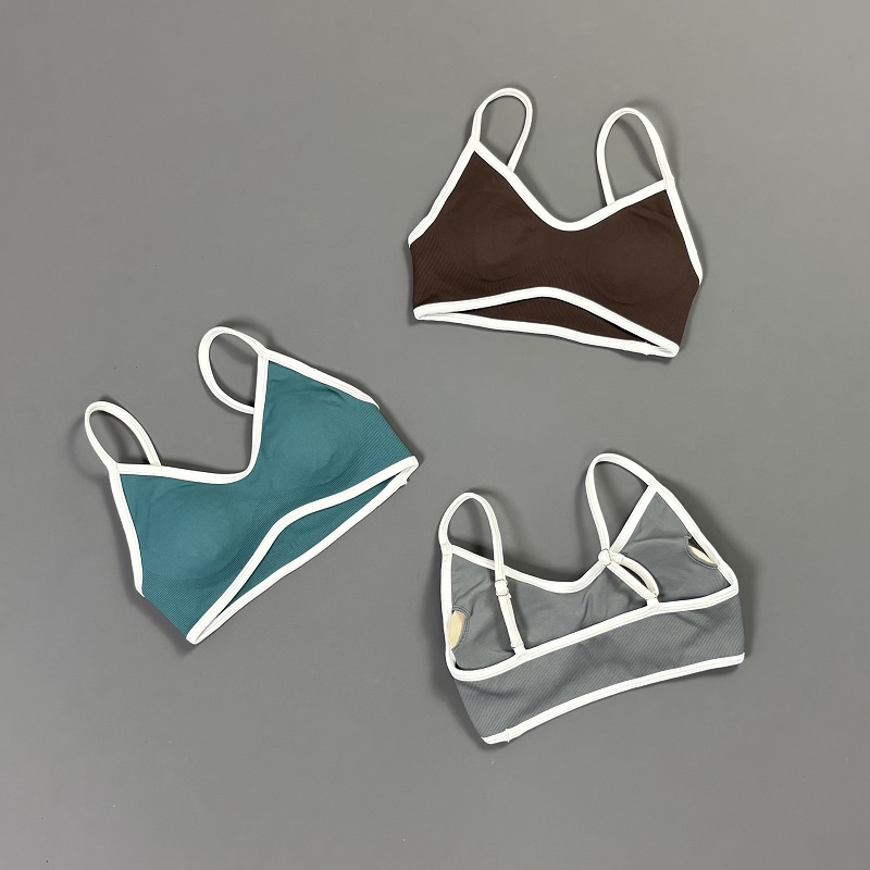 Women Contrastline Yoga Bra V  - Sports Bra Racerback recensione e prezzo