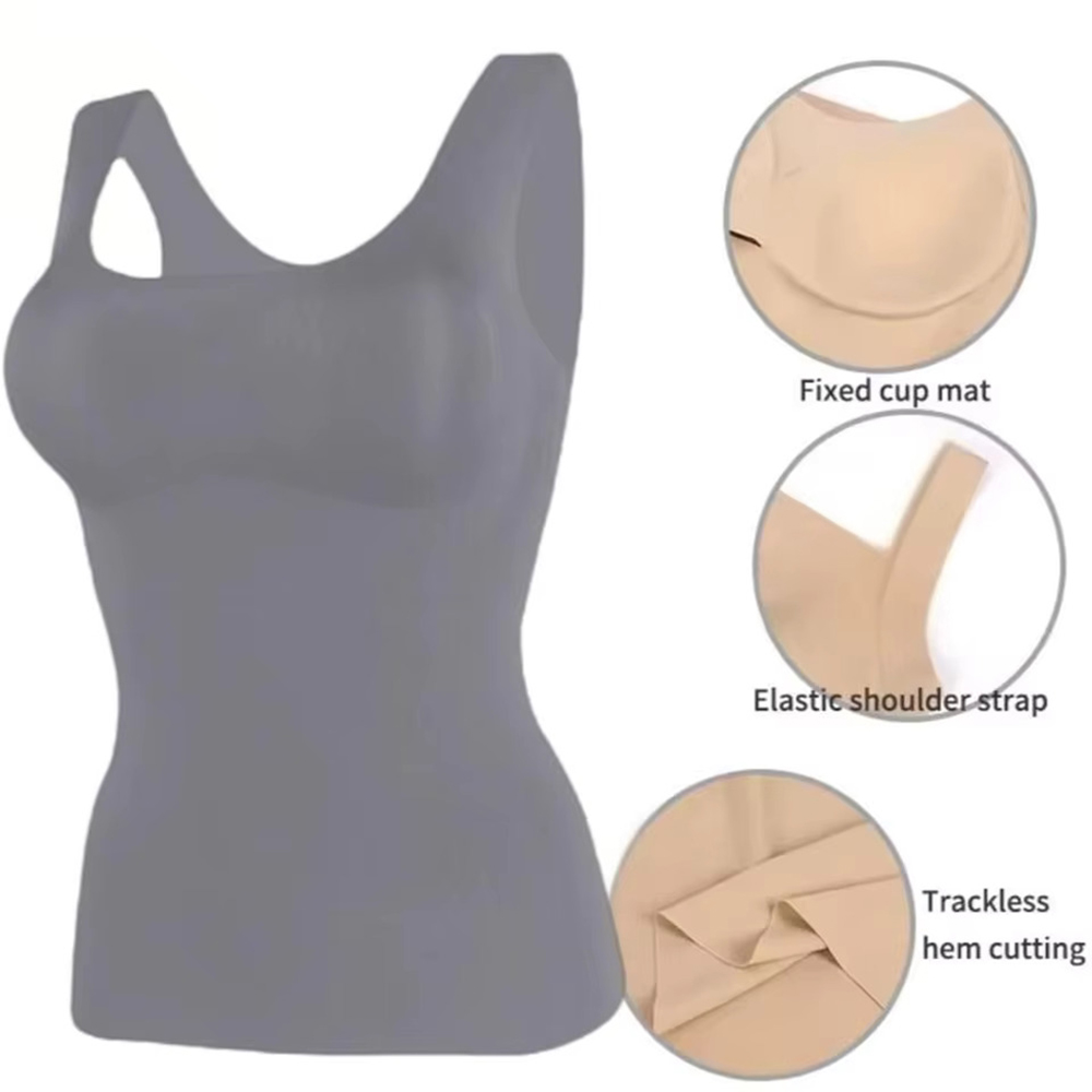 Ice Silk Wireless Push Up Tank - T Shirt Bra Seamless recensione e prezzo