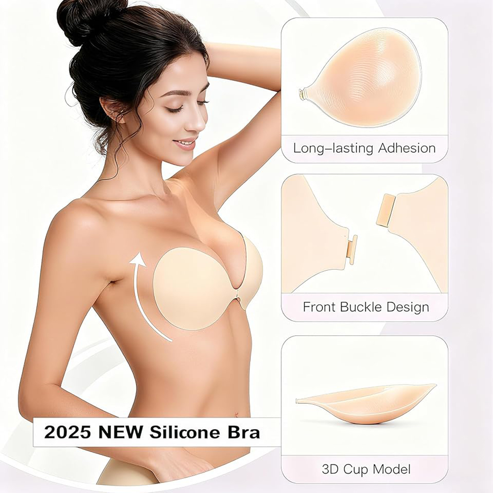 Strapless Push Up Sticky Bra P - Backless Bra Sticky recensione e prezzo
