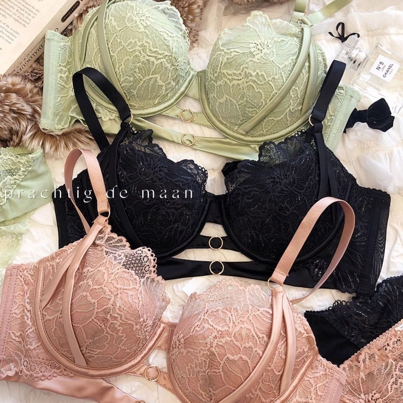 Sexy Hollow Lace Bra Set Large - Cotton Bra Everyday recensione e prezzo