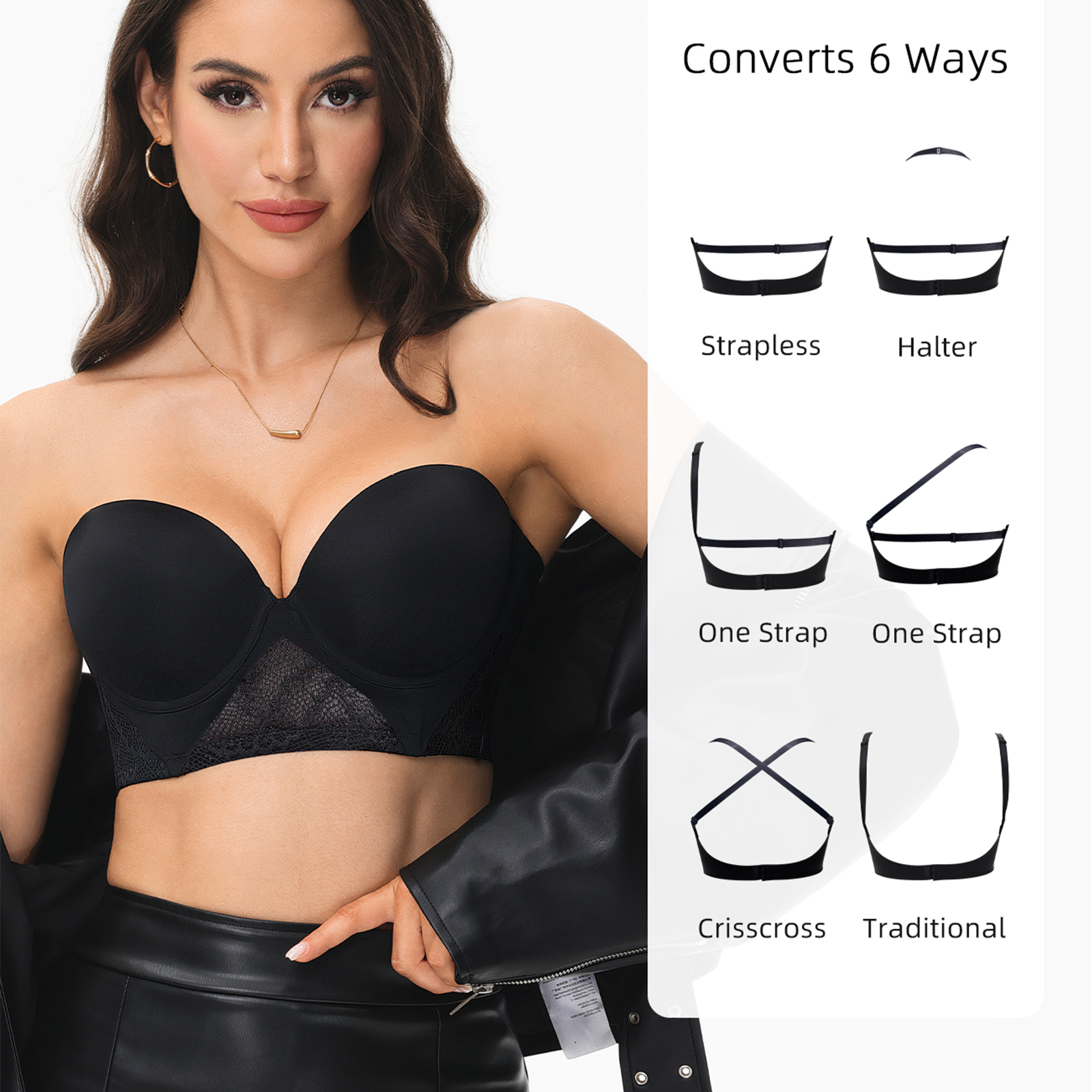 New Women Bras Everyday Sexy T - Convertible Bra Multiway recensione e prezzo
