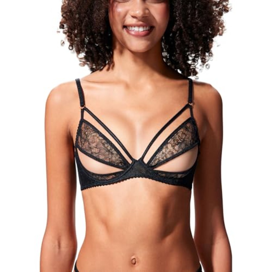 Faye Women's Sexy Lace Bra, Ba - Demi Bra Balconette recensione e prezzo