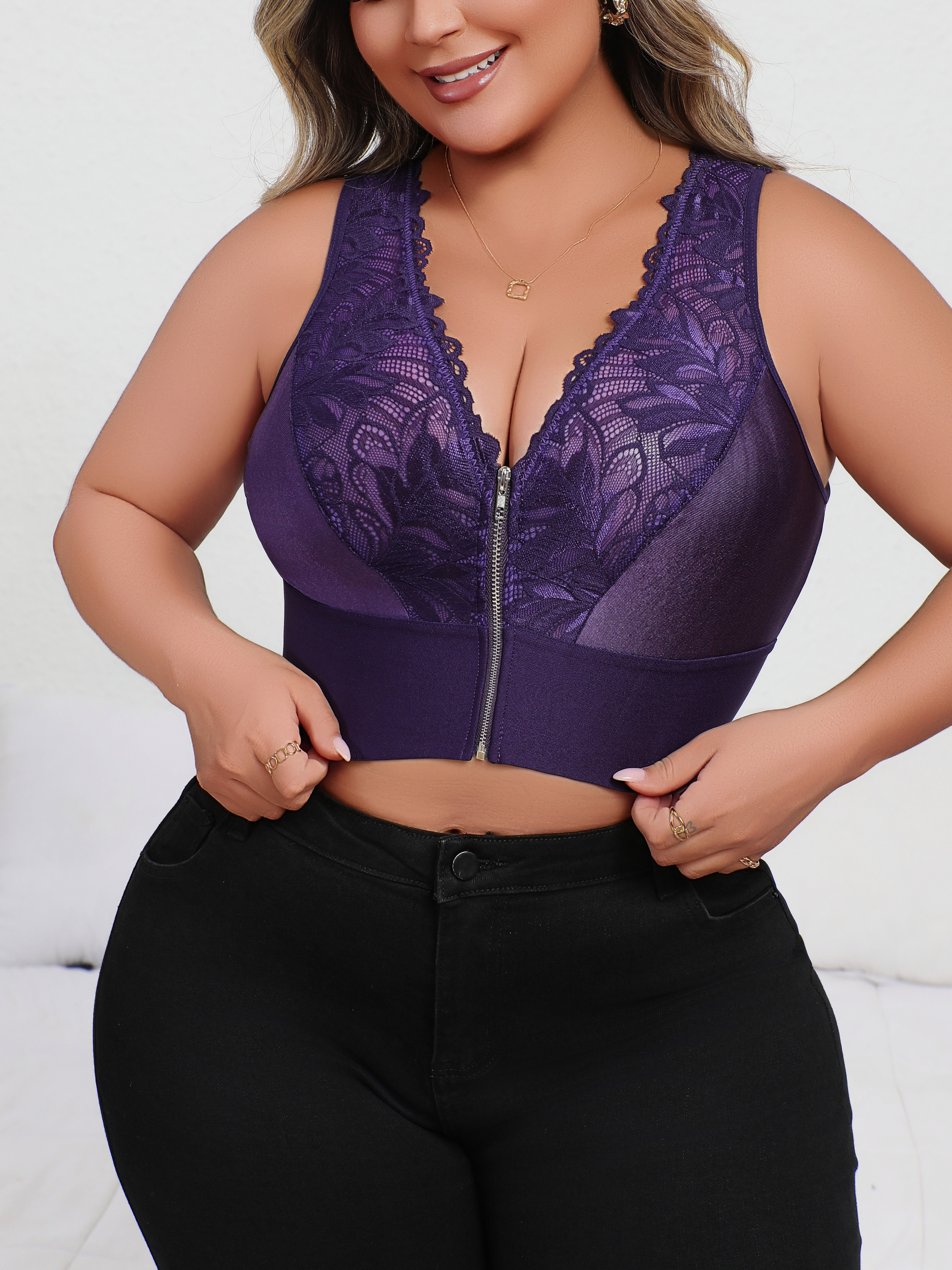 New Arrival Plus Size Sexy Pur - Plunge Bra Push Up recensione e prezzo