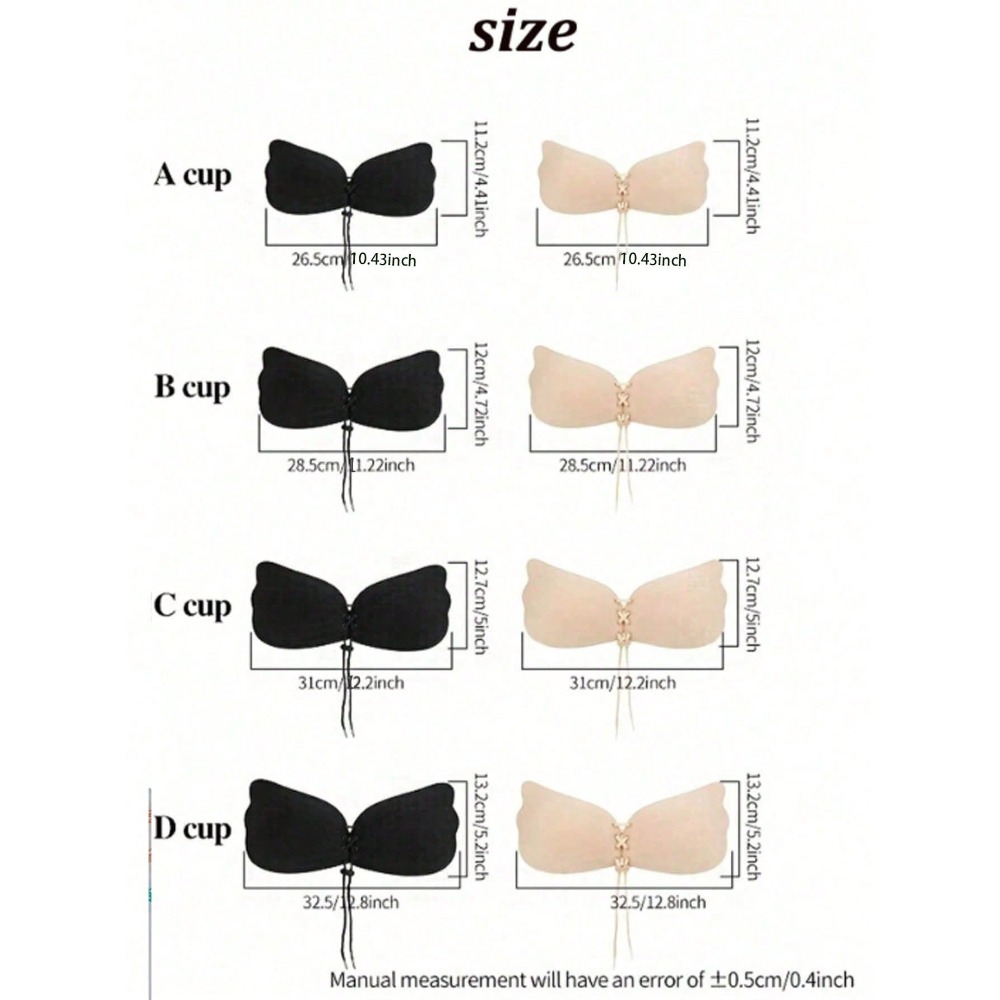 1/2pcs Wing-Shaped Adhesive Br - Push Up Bra Silicone recensione e prezzo